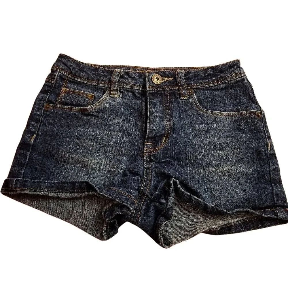 Justice denim shorts 8